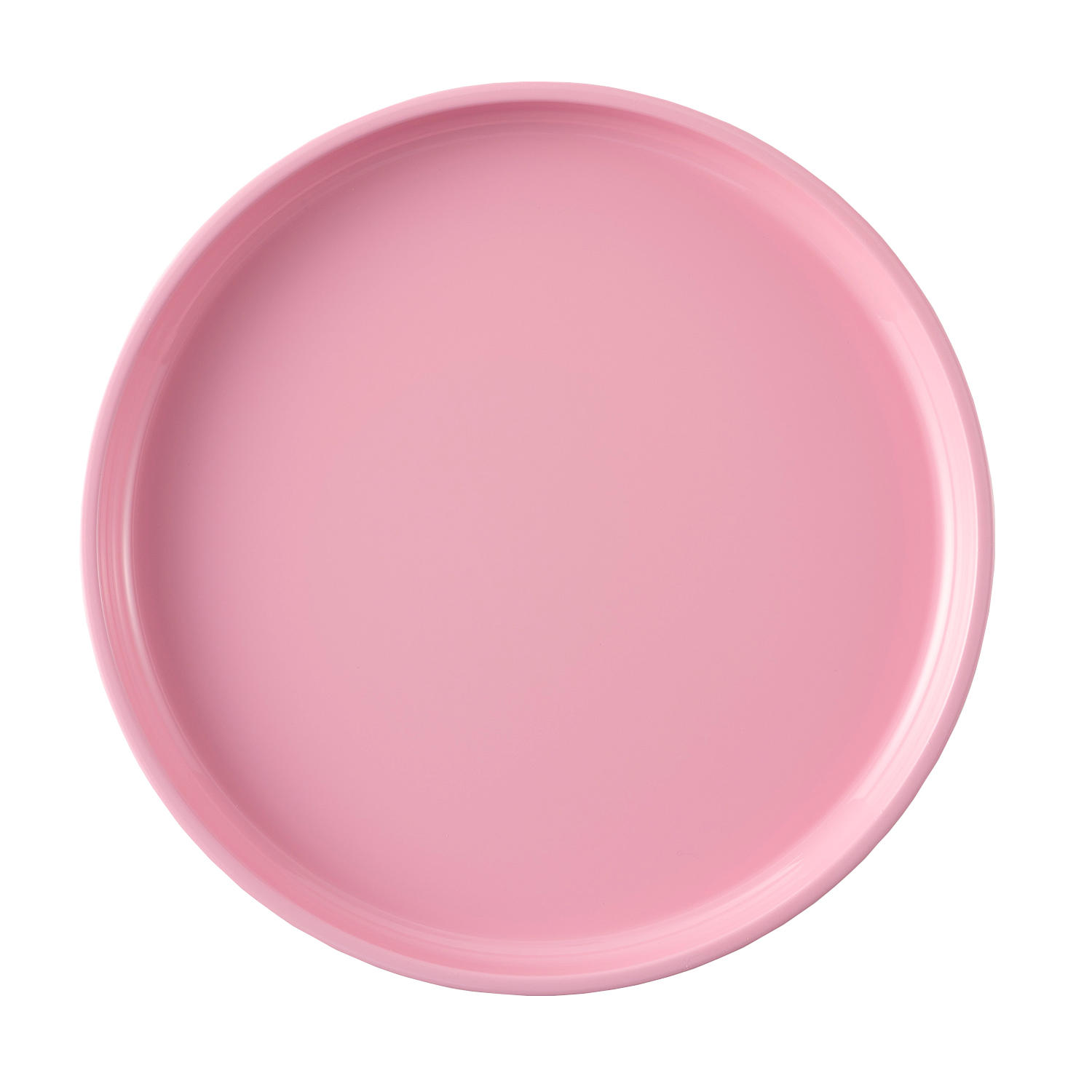 24cm 丸 食洗 カラフルエコトレー ピンク